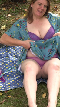 Masturbation in the Garden. Could the Pilot See Me?