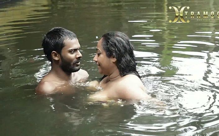 Xtramood: Dirty big boobs bhabhi bath in pond with handsome de...