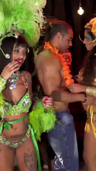 Skutečný carnaval anál, samba skupinový sex párty