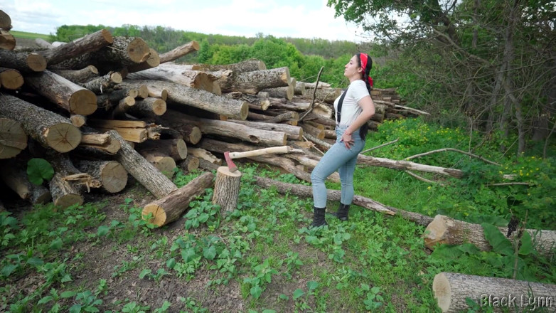 YSP Studio: Lumberjack Girl Masturbates After Hard Work