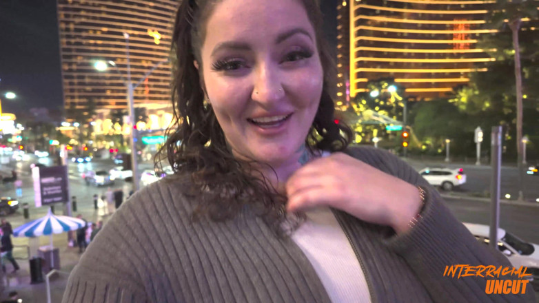 Interracial uncut: Curvy PAWG Often Elle First Ever Double Vaginal Penetration with...