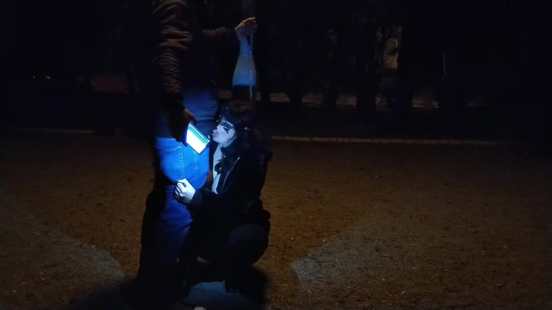 Toilet Mommy: La miLF puttana fa un pompino al guinzaglio in un...