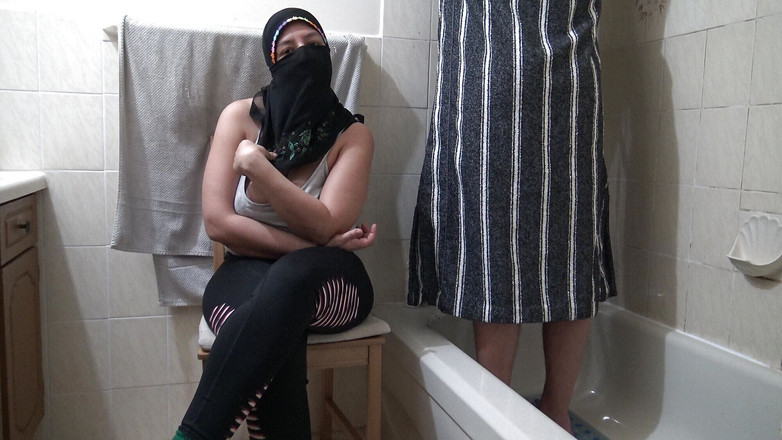 Souzan Halabi: Arab Moroccain Girl in Hijab with Cuckold Husband Wearing Her...