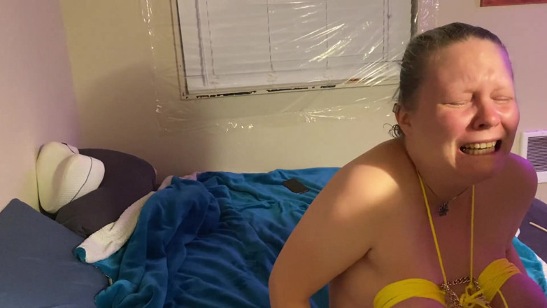 Hot potato girl: Tits tied, flogged, caned, and fisted