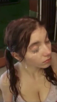 Teen Slut Covered in Cum & Piss - Eye Cumshots & Pissing