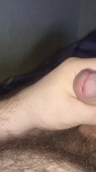 Masturbating on Bed and Huge Cumshot to My Hairy Belly