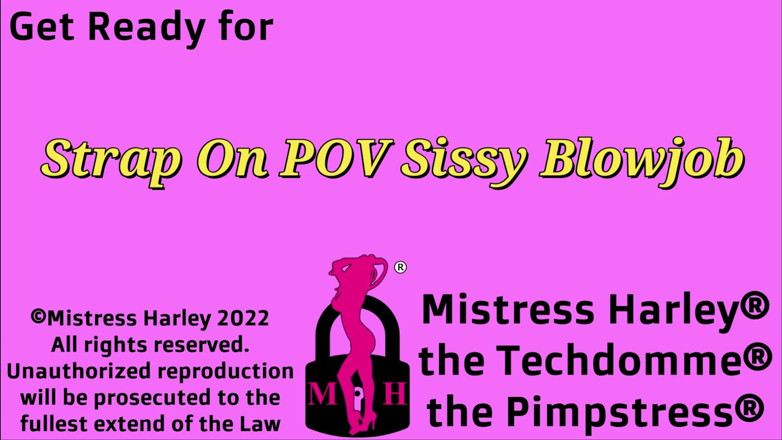 Mistress Harley: Strap on POV sissy kouření
