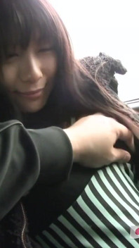 Japanese teen with big natural tits gets creampie
