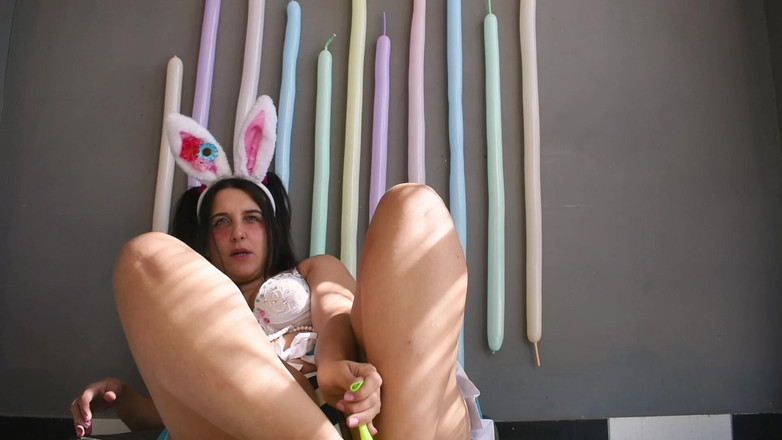 Bunny Looner: Iepurașul de Paște și baloane imprimate pop 4u - Bunny Looner