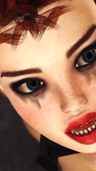 Super BDSM. Grosse bite noire pour une punk girl sexy menottée en prison