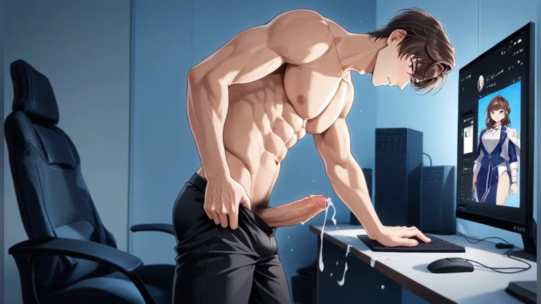 AI gay porn: Big Cock Hunk Fuck Gay Anal
