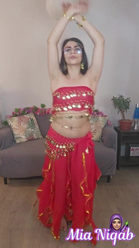 93. Arab Belly Dance While Stripping Mia Niqab