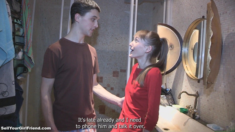 Sell Your GF: Skinny teen banged and jizzed on ass in front of...