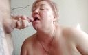 Sweet July: Doggy style sex with a fat woman and cum in...