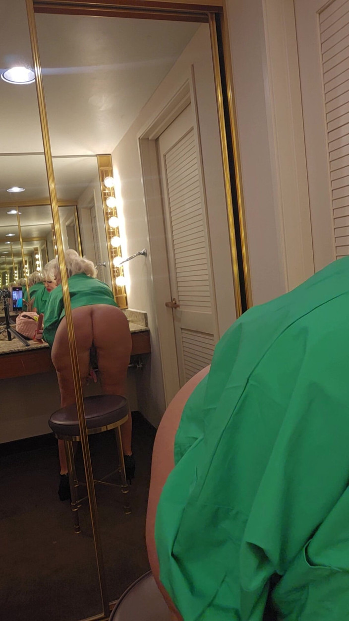 Claudia Marie: Fat Bimbo Playing in Mirror