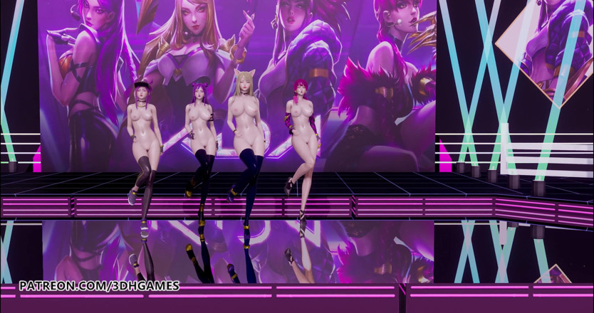 3D-Hentai Games: Girls day - Something striptease Ahri, Akali, Evelynn, Kaisa 3d uncensored erotic...