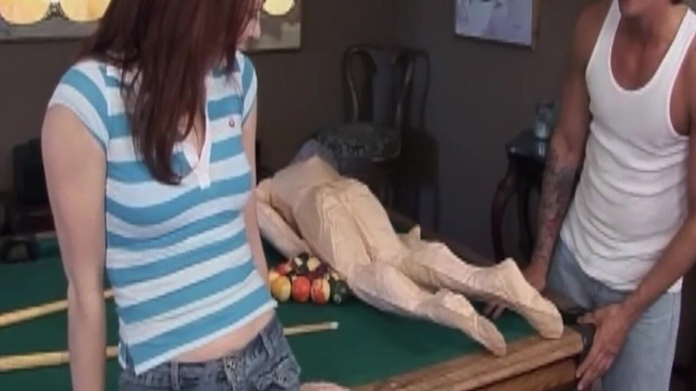 THAGSON 18+: Mature MILF Takes Deep Cock on Pool Table
