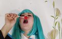 LizAngel: Miku is sucking on the candy and drooling