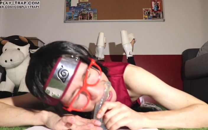 RosalinaxGirl: Sarada Feet and Ass Play Trap Cosplay provocação