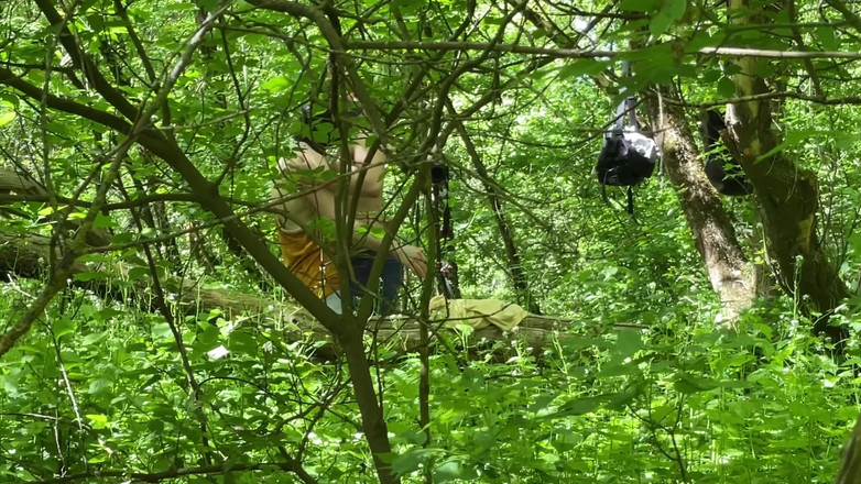 1TeddyBear1: Sex in the Woods, Two Dicks. Part 1. Original 4K Version