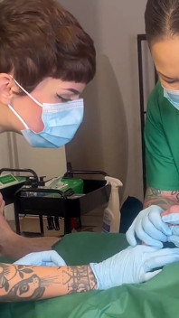 Подвійний іспит зі зондажом Domme Medfet та лікування з мадам Лі Інг і нашим пацієнтом