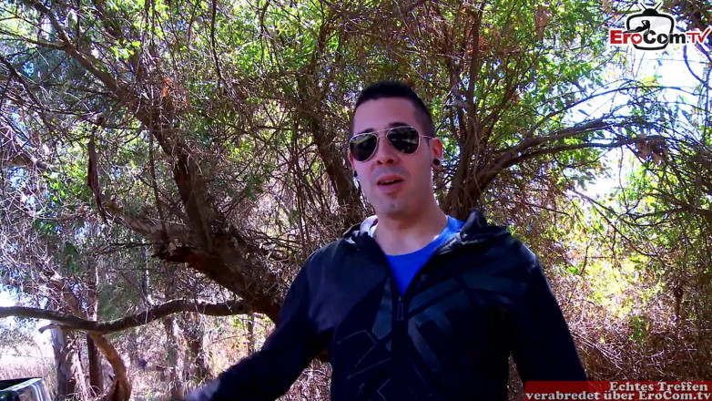 EroCom: Sexy young spanish latina fucks in the woods with a...