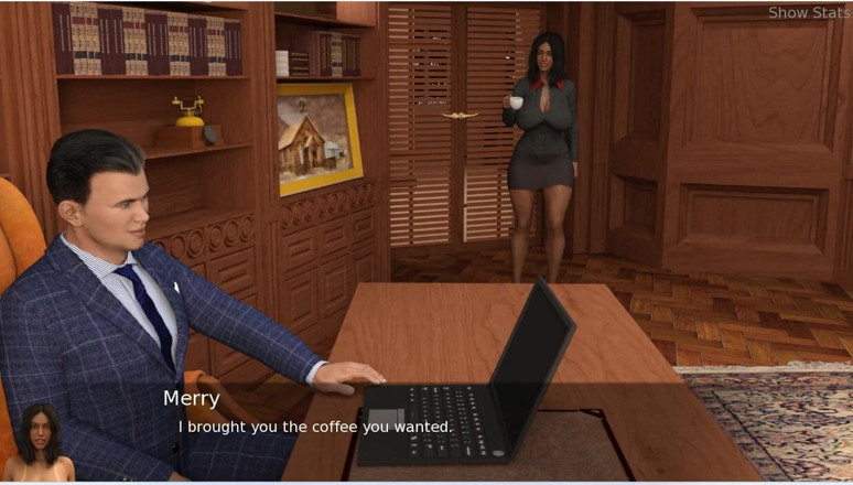 XXX Games Bunk: Project Hotwife - Gameplay - Roleplay - Office Wife Shows Her Assets