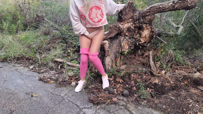 TheloveStory: Fantasy masturbation in the mountain outdoors sexy ass