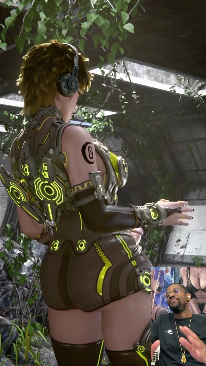 L6RD7BLU3 FUTA: Une fille à gros nichons à la chatte étroite pousse une bite transsexuelle...