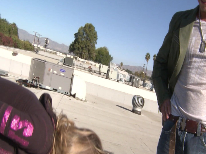 Bananas with Melons: Outdoor Fucks Scene-4_slim, Busty Blonde Having Sex on the Rooftop...