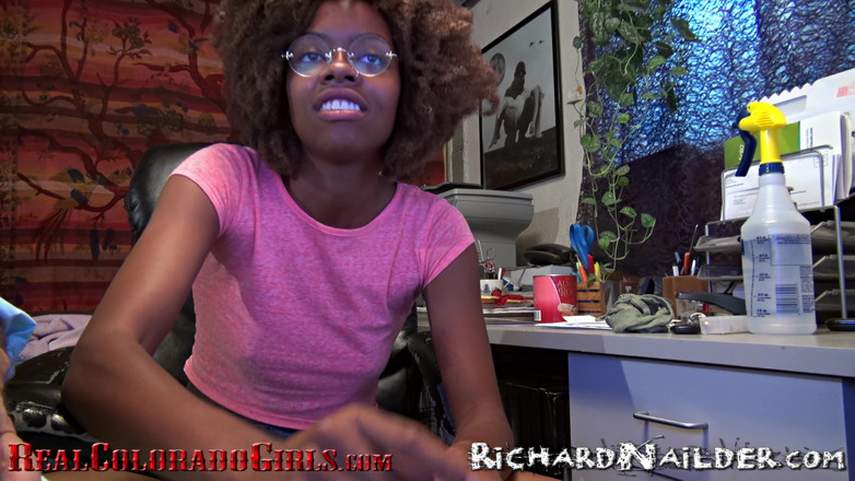 Richard Nailder Hardcore: Beautiful Black Girl Sucks My Big White Cock and I...