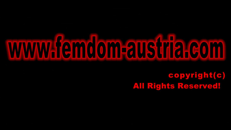 Femdom Austria: Dominant handjob 11 tied on bed