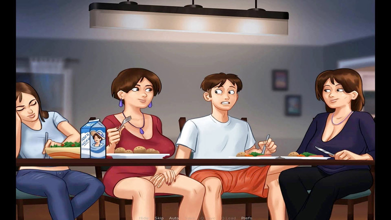 Hentai World: Letní sága - masturbace se navzájem pod stolem