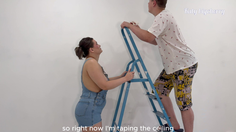 Katybigcherry: I Came to Paint the Walls for My Neighbor, and...