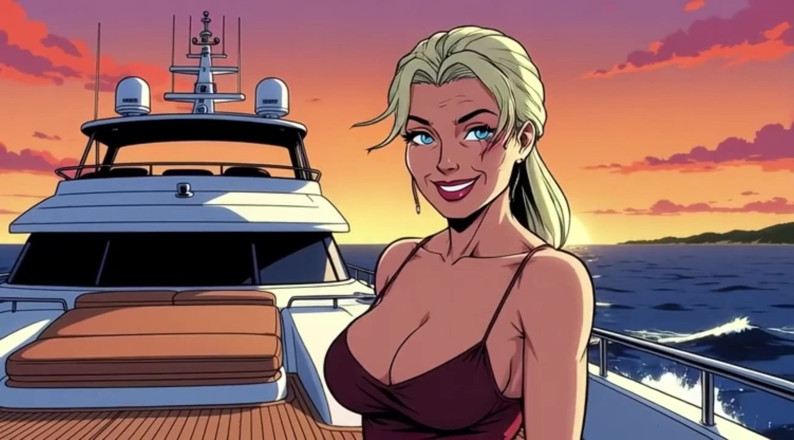 Huge Boobs: Ai stora bröst brudar på båtar