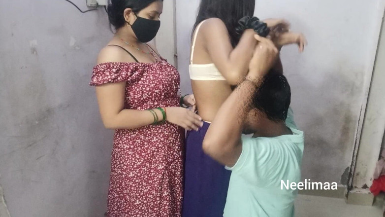 Neelimaa: Indyjski Desi Bhabhi Trójkąt seks wideo. Indyjski seks wideo w...