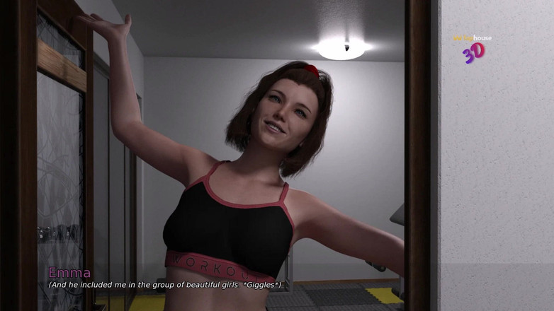 3D Cartoon Porn: 私の寮3 - エマは彼女の義理の兄弟マークについて空想し、シャワーで自慰行為