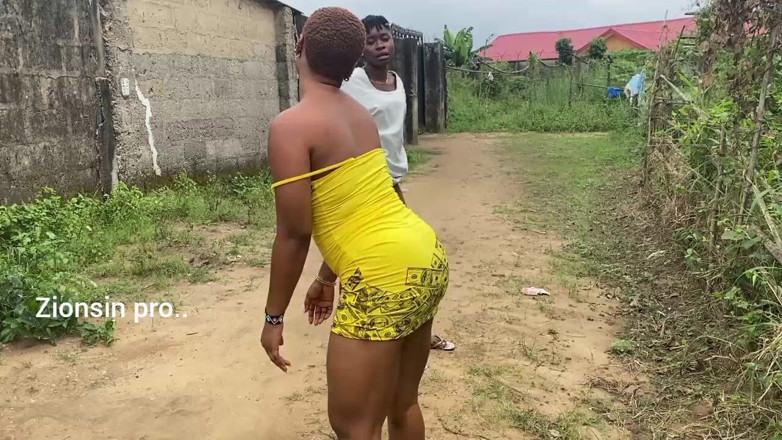 Zion: Naughty African Teen Showcasing Their Asses in Broad Daylight