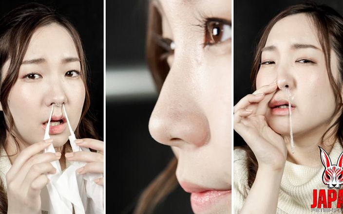 Japan Fetish Fusion: Сделал; Темный побег Niina Fuji: дерзкий нос, насморк, и чихание в видео от первого лица