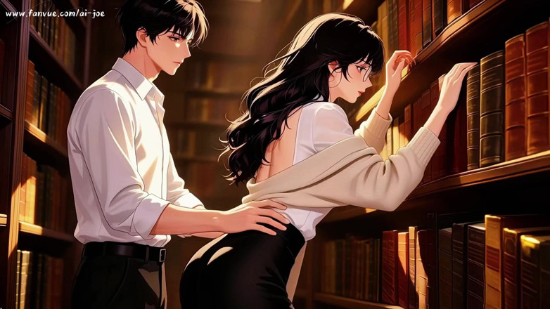 AI-JOE: Gap Moe Glasses Beautiful Woman, the Private Study Session in...