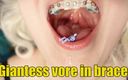 Arya Grander: Giantess vore tôn sùng niềng răng