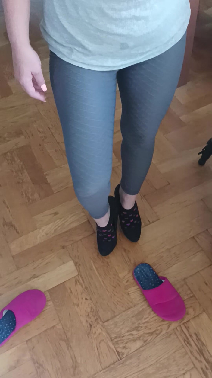 vuana: Real Homemade Wife Workout and Sucking Big Cock on Her...
