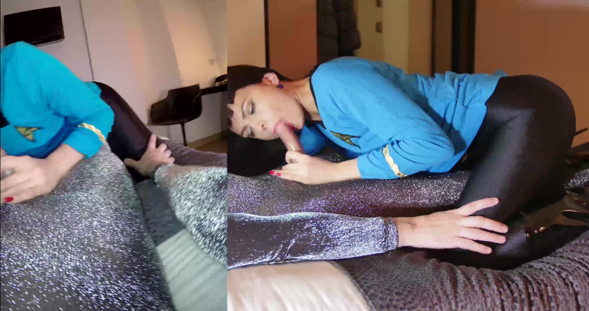 Nylon Xtreme: Sonya Durganova in Star Trek Spock nylon