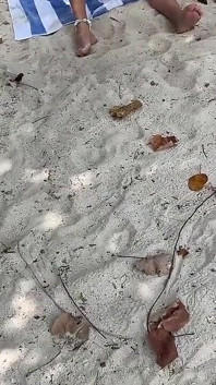 Pervert Jerks off Busty MILF and Her Stepdaughter and Cums on Their Faces While They Sunbath