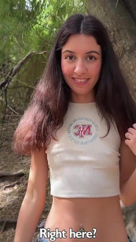 Horny Hitchhiker Wants to Suck and Fuck on a Camping Trip - Risky Sex and Cumwalk