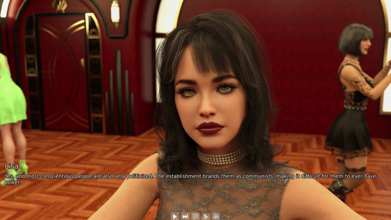 3D Cartoon Porn: Asrama saya 130 - parti perempuan, menari dengan Lisa