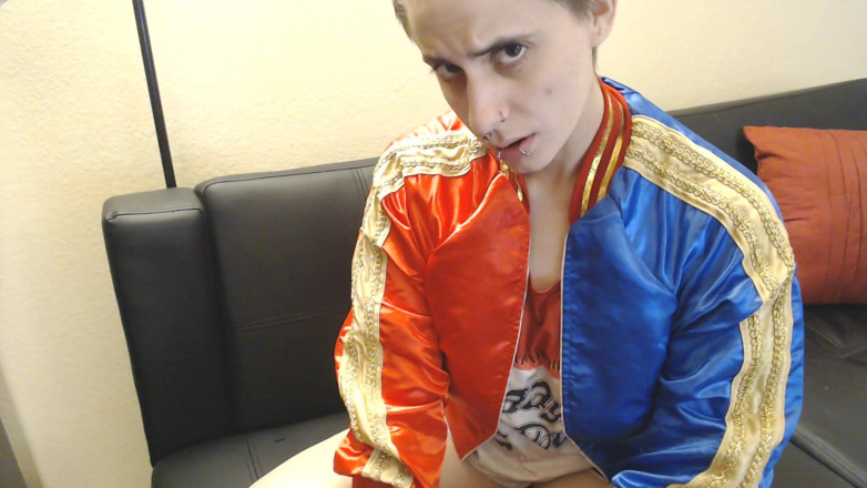 Abby Anna: Harley Quinn burping tease