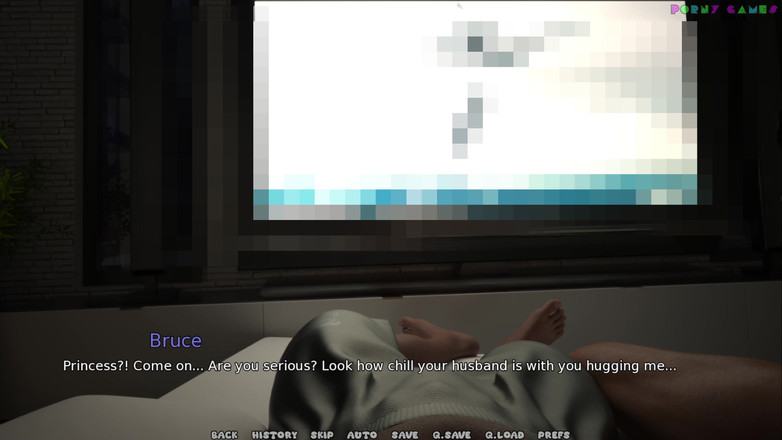 Porny Games: 我的意大利荡妇妻子由hornydogstudio制作 - 与我的朋友分享我的妻子，Moovie night 10