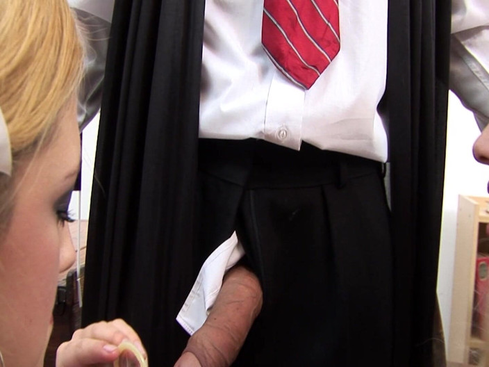 DARVASEX: Condom Fuckeds Scene 3 Blonde Classmates End up Having a Threesome...
