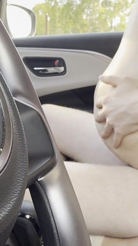 Romantic Car Sex with Asian Teen and Big Creampie